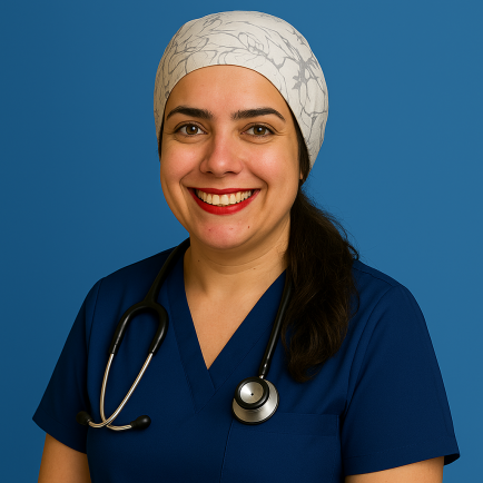 Smiling Healthcare Professional in Scrubs